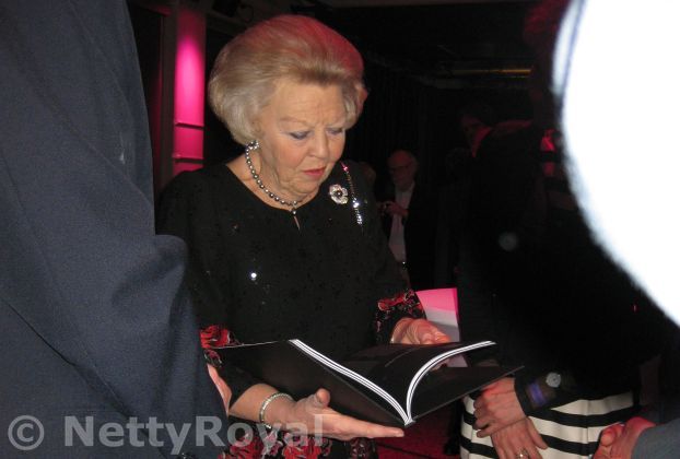 Queen Beatrix enjoys a concert in Groningen
