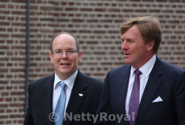 Prince of Monaco visits The Netherlands