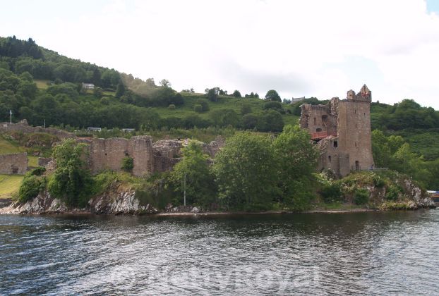 Loch Ness and a Scottish Castle Ruin