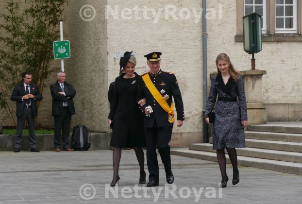 The guests at the funeral of Grand Duke Jean