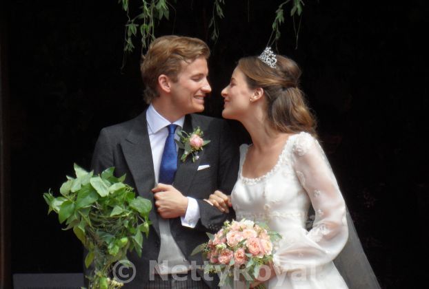 The wedding of Hereditary Prince Franz-Albrecht zu Oettingen-Spielberg and Baronesse Cleopatra von Adelsheim